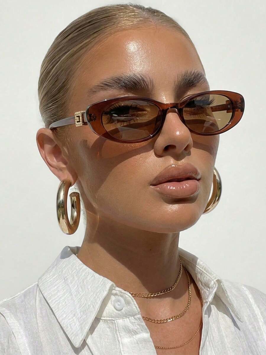 Italy Fashion Street - 1pair Women Plastic Frame Casual Style