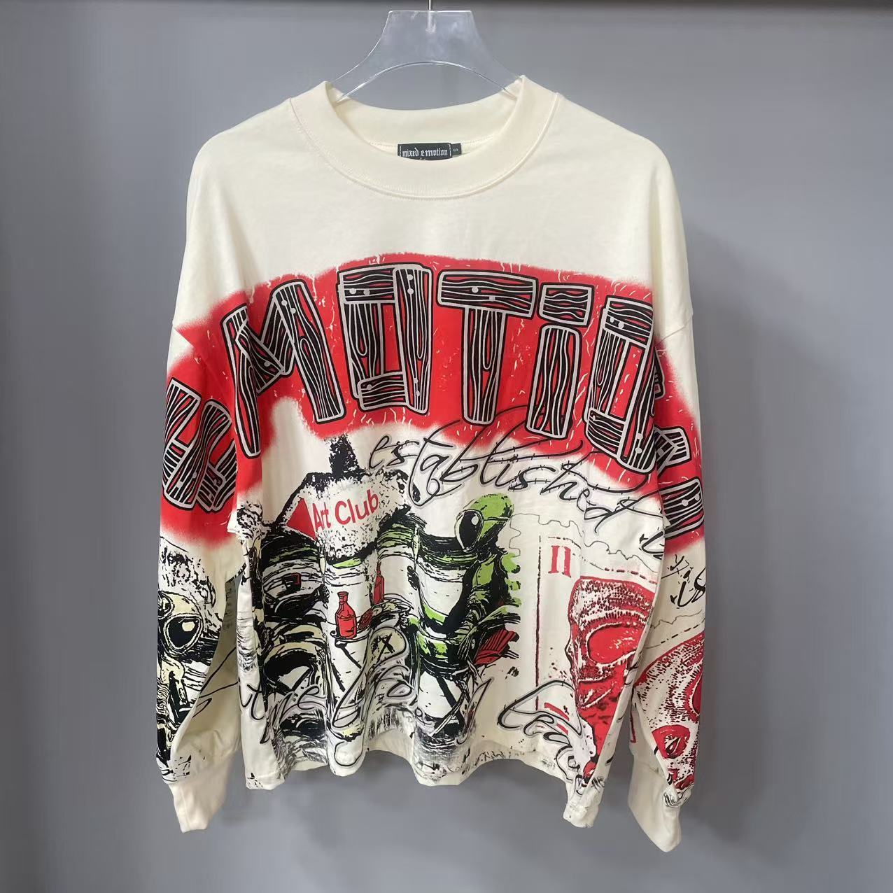 Street Fashion Clothes - High Quality Designer MIXED-EMOTION Long sleeved