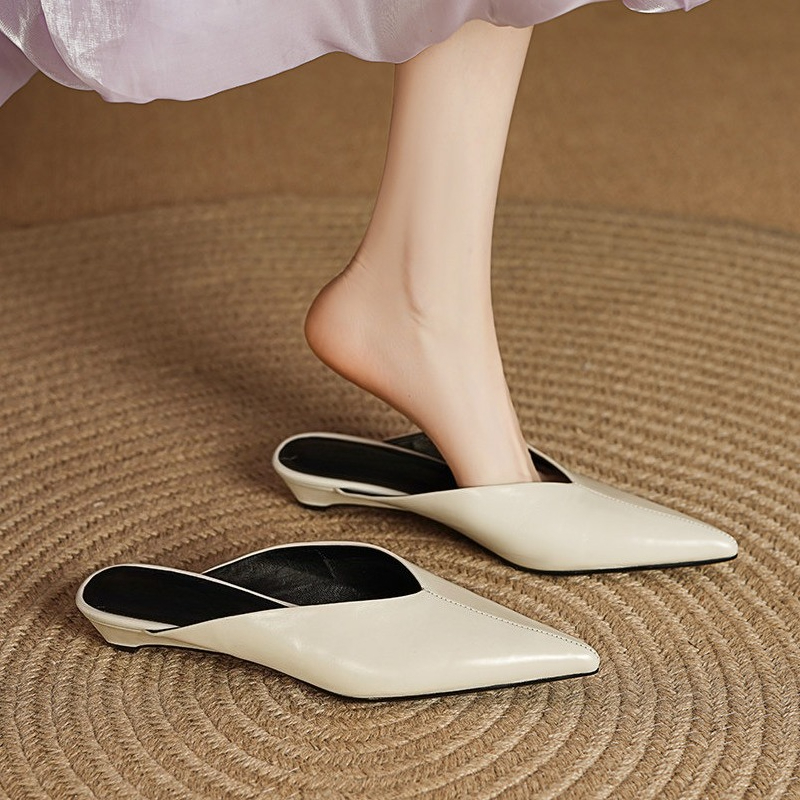 Street Fashion Clothes - Spring Summer Wedges Heel Women Mules