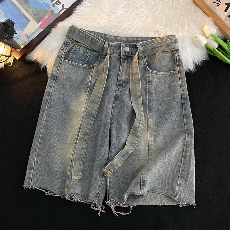 Summer Thin Fringed Denim Shor - đánh giá và giá Street Fashion In Japanese