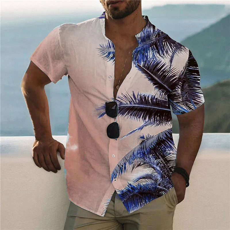 Men's Shirt Pattern Shirt Prin - đánh giá và giá Street Fashion Shanghai