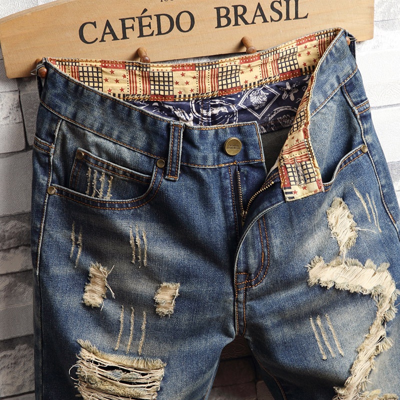 Ripped Hip-hop Denim Shorts Me - đánh giá và giá Street Fashion Dance
