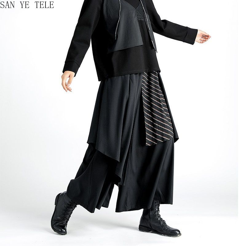 Men Black Irregular Pants Japa - đánh giá và giá Street Fashion In Japanese