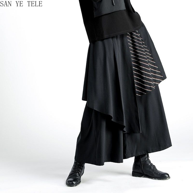 Men Black Irregular Pants Japa - đánh giá và giá Street Fashion In Japanese