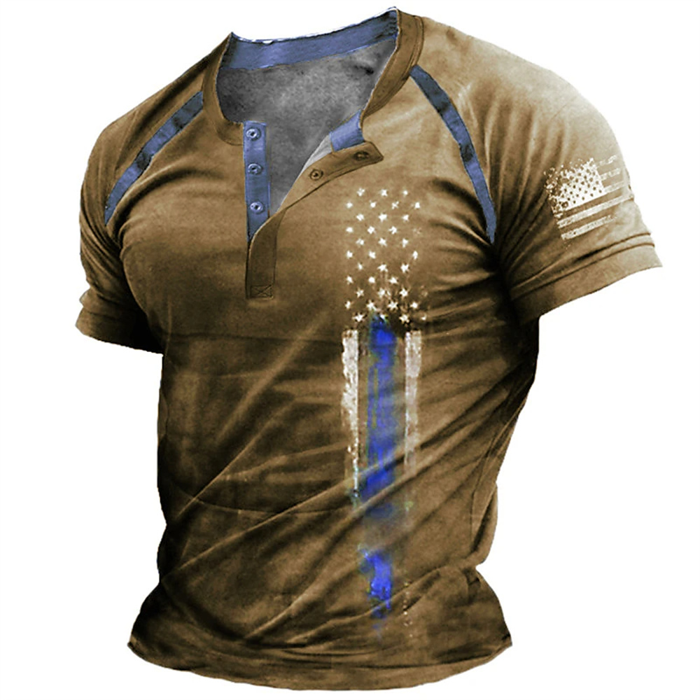 Funny 3D American Flag Print M - đánh giá và giá Street Fashion Clothes