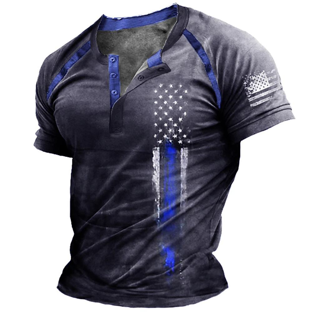 Funny 3D American Flag Print M - đánh giá và giá Street Fashion Clothes