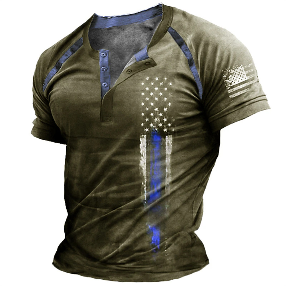 Funny 3D American Flag Print M - đánh giá và giá Street Fashion Clothes