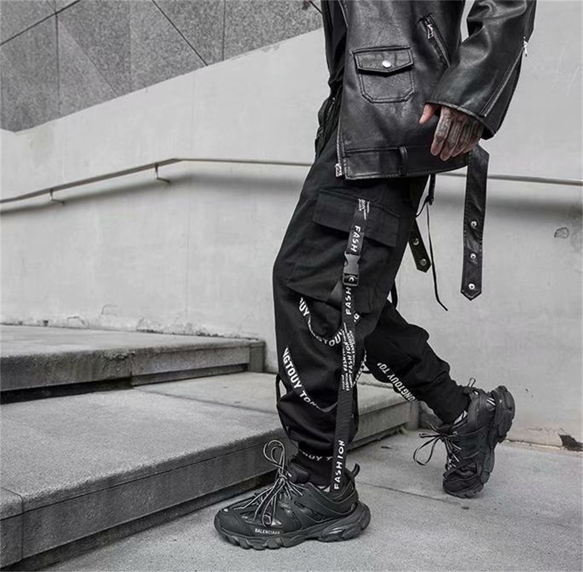 Fashion New Cargo Pants Men Jo - đánh giá và giá Street Fashion In Japanese