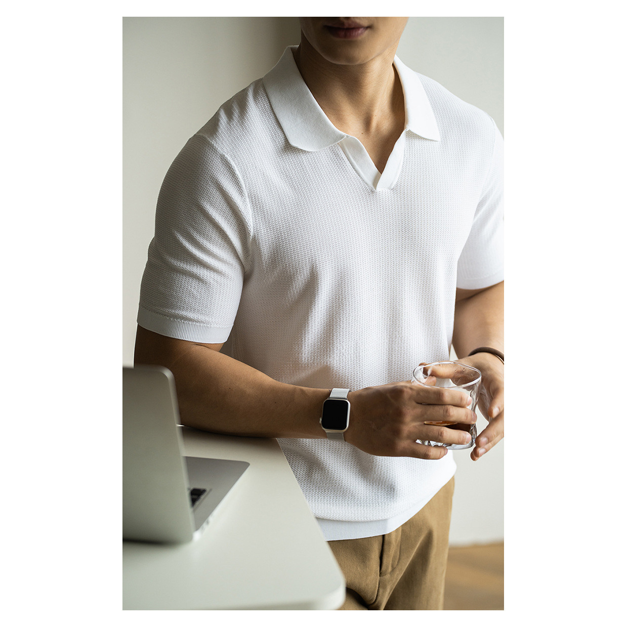 Linen Short Sleeve Knitted Hig - đánh giá và giá Urban Street Fashion Photography