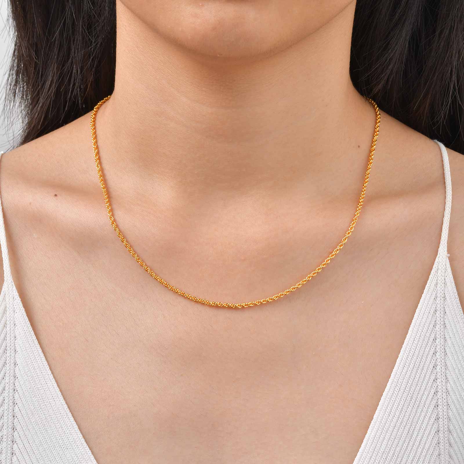 Hip Hop 2mm Twisted Rope 24K G - đánh giá và giá Fashion Street Singapore