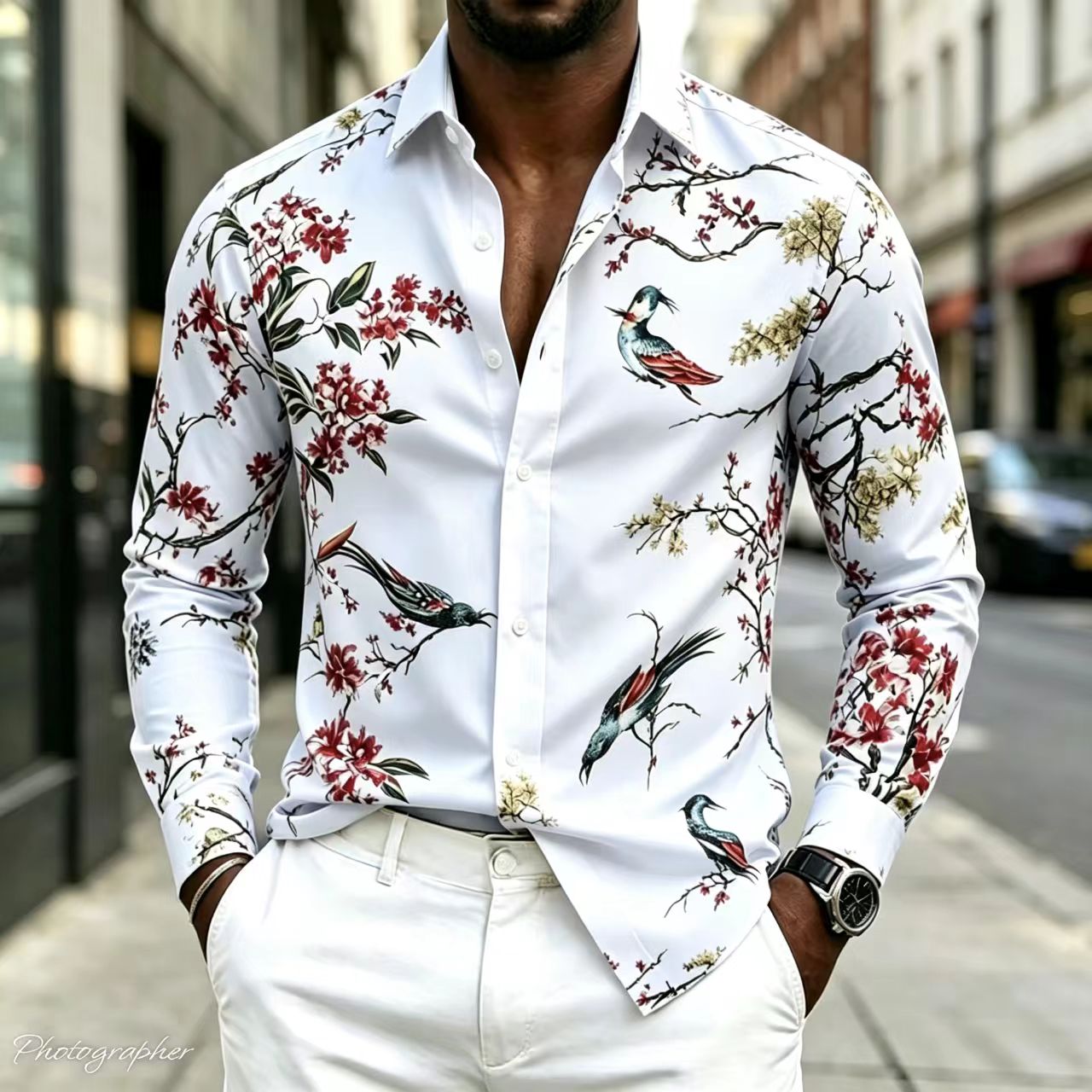 2026 New Men's Shirt Collar Lo - đánh giá và giá Street Fashion Shanghai