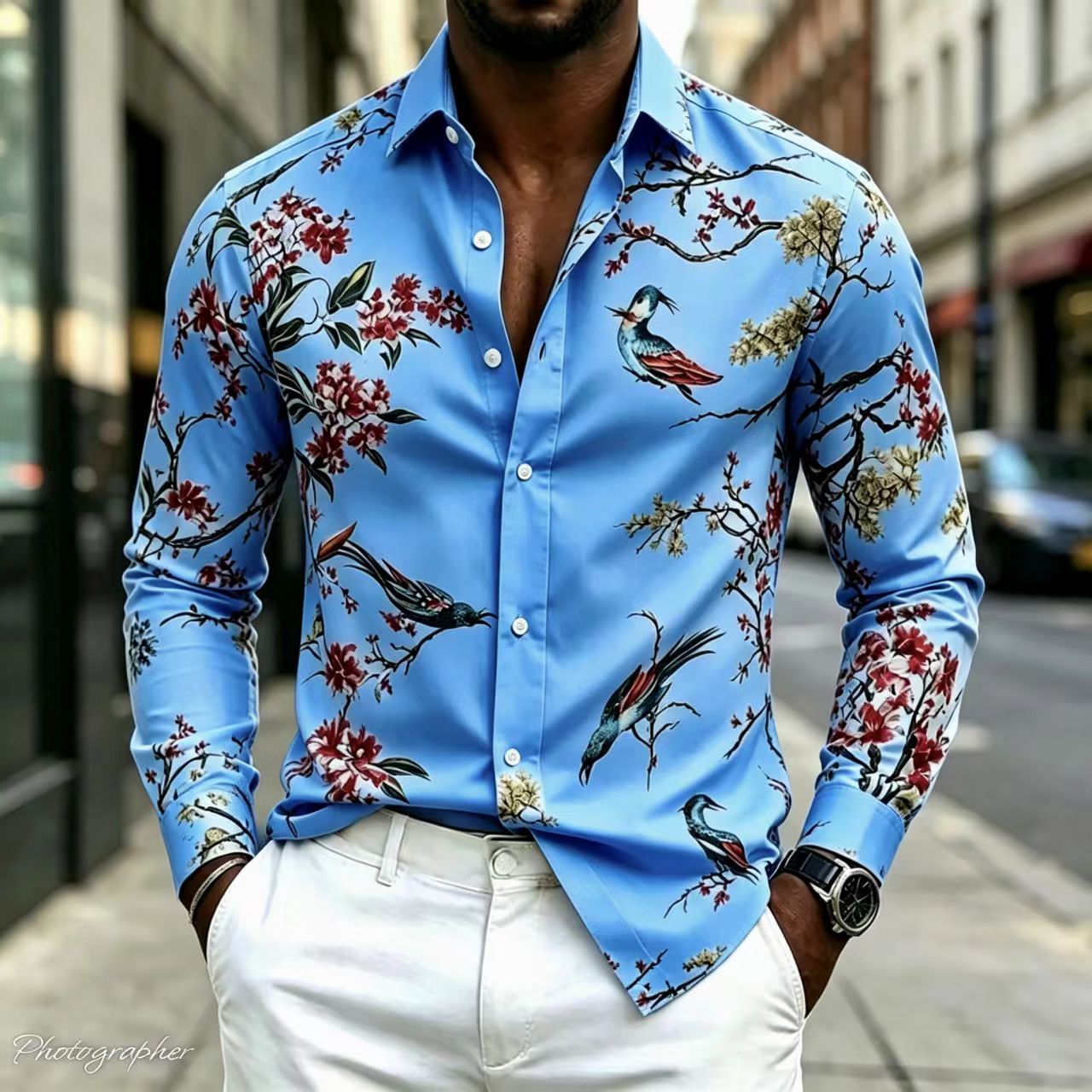 2026 New Men's Shirt Collar Lo - đánh giá và giá Street Fashion Shanghai
