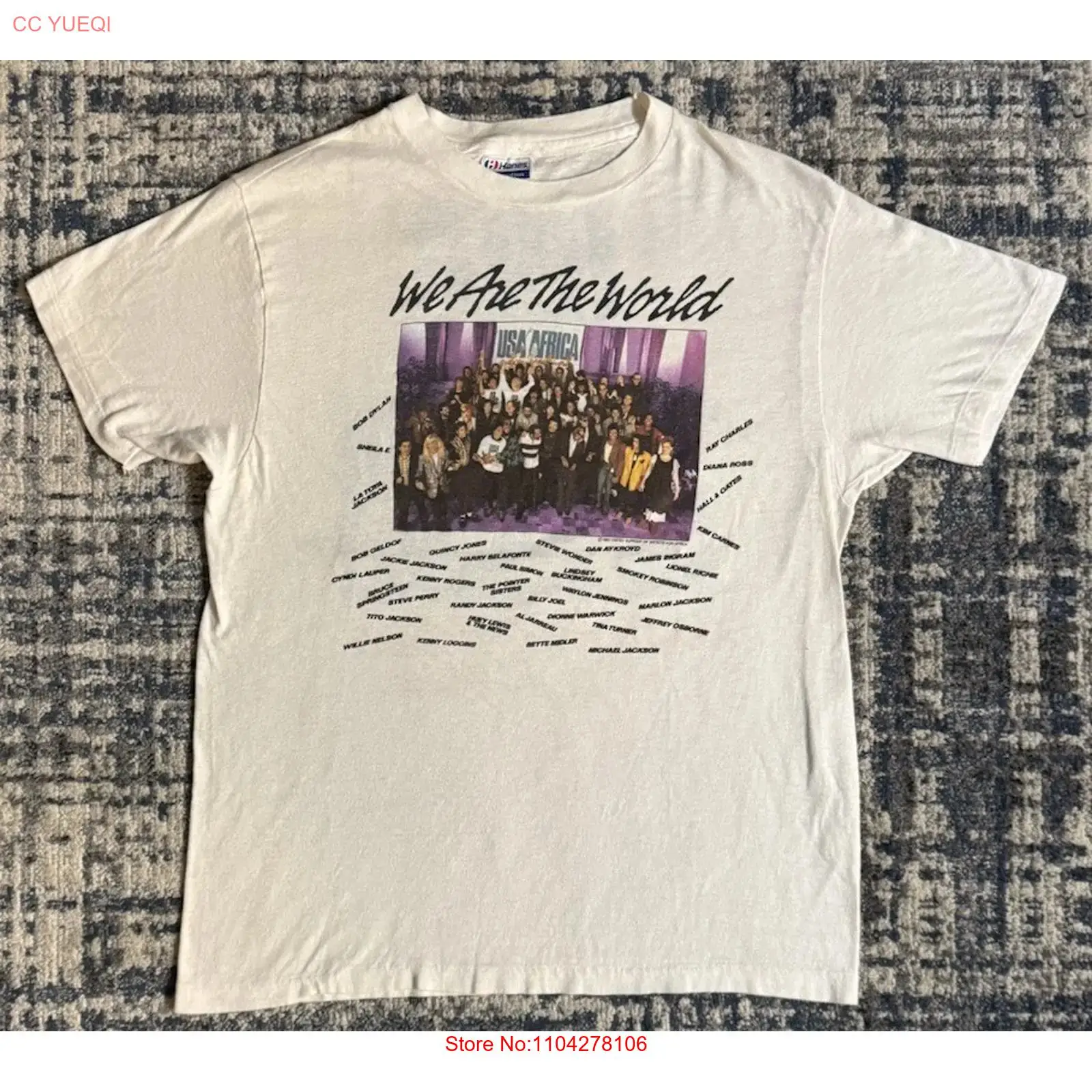 Vintage 1985 We Are The World  - đánh giá và giá Street Fashion Magazine