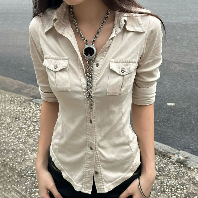 Half Sleeve Button Up Shirts f - đánh giá và giá Street Fashion In Japanese