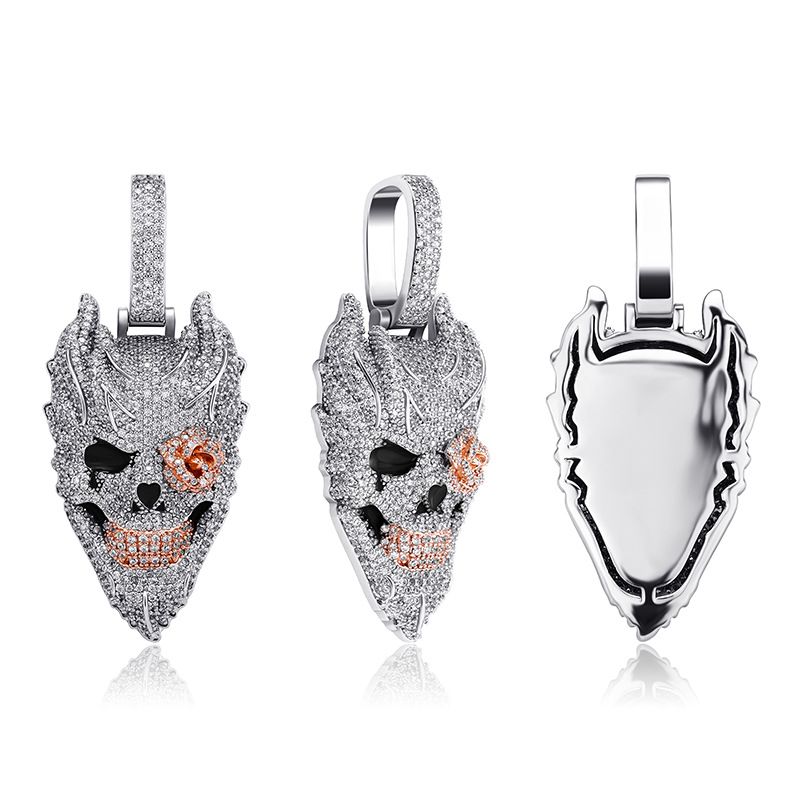 Silver Plated Devil Skull Pend - đánh giá và giá Fashion Street Singapore