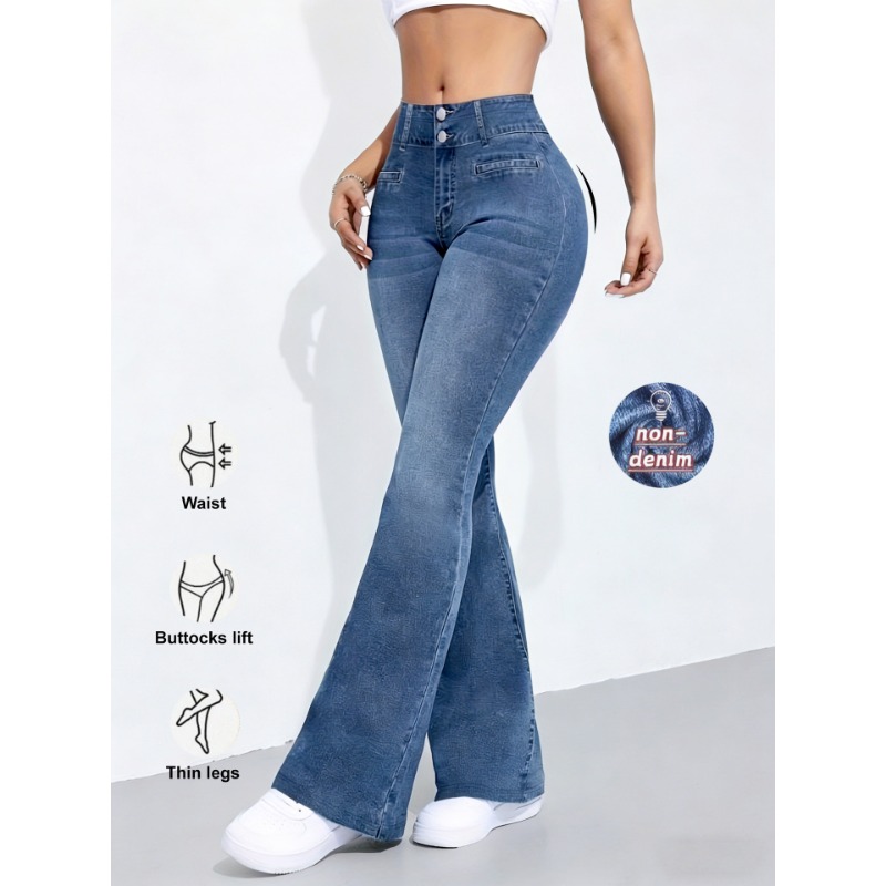 New Women Imitation Denim Flar - đánh giá và giá Street Fashion Shanghai
